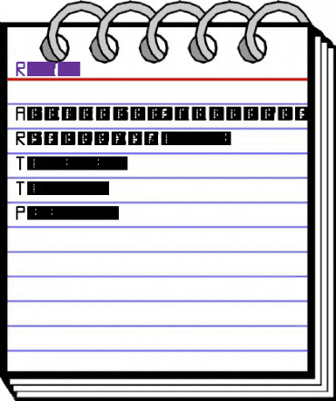 Rectangula Regular animated font preview Rectangula Regular animated font preview