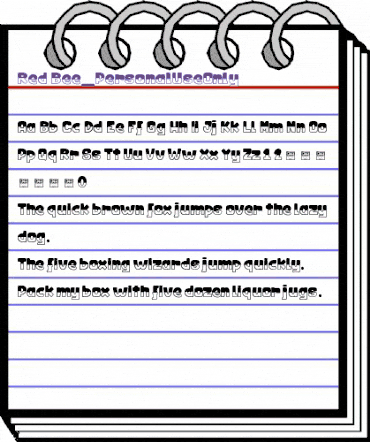 Red Bee_PersonalUseOnly Regular animated font preview Red Bee_PersonalUseOnly Regular animated font preview