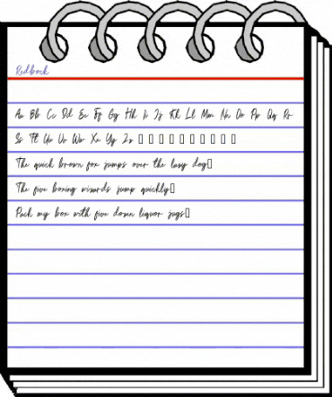 Redbock Regular animated font preview Redbock Regular animated font preview