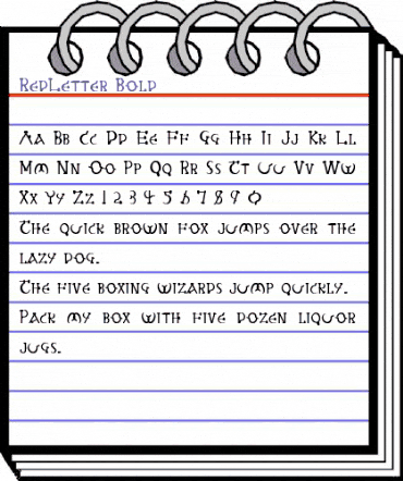 RedLetter bold Bold animated font preview RedLetter bold Bold animated font preview