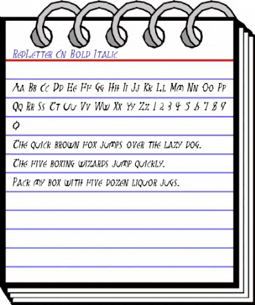 RedLetter Cn bold italic Bold Italic animated font preview RedLetter Cn bold italic Bold Italic animated font preview