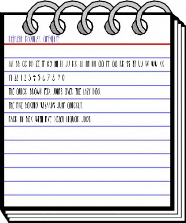 Refresh Regular animated font preview