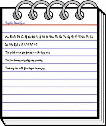 Regitta Regular animated font preview Regitta Regular animated font preview