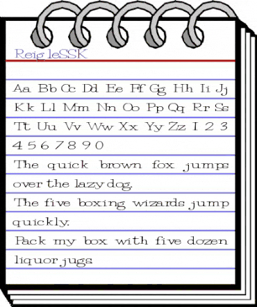 ReigleSSK Regular animated font preview ReigleSSK Regular animated font preview