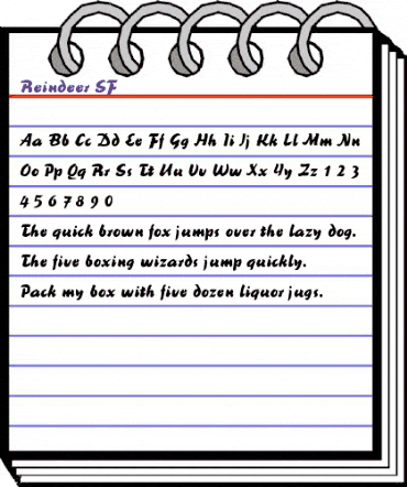 Reindeer SF Regular animated font preview Reindeer SF Regular animated font preview
