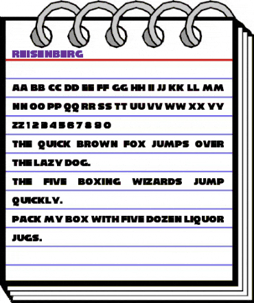 Reisenberg Regular animated font preview Reisenberg Regular animated font preview