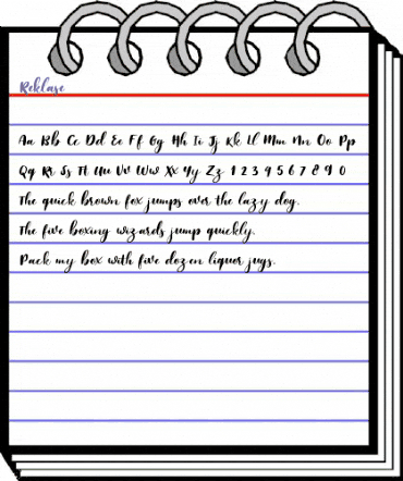 Reklase Regular animated font preview