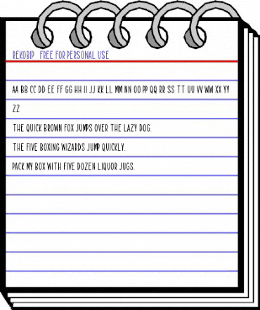 Rekobip - Free For Personal Use Regular animated font preview Rekobip - Free For Personal Use Regular animated font preview