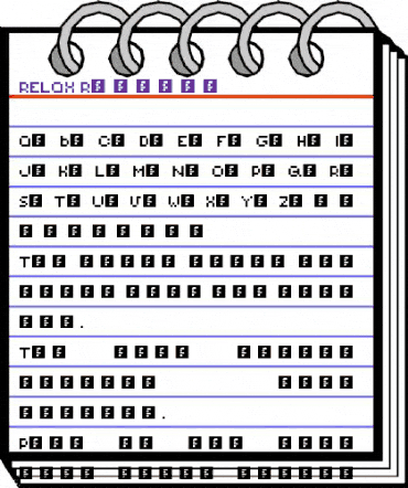 RELAX Regular animated font preview RELAX Regular animated font preview