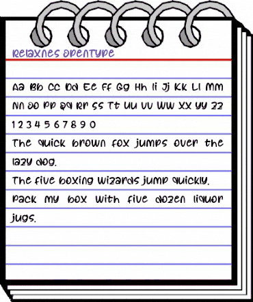 Relaxnes Regular animated font preview Relaxnes Regular animated font preview