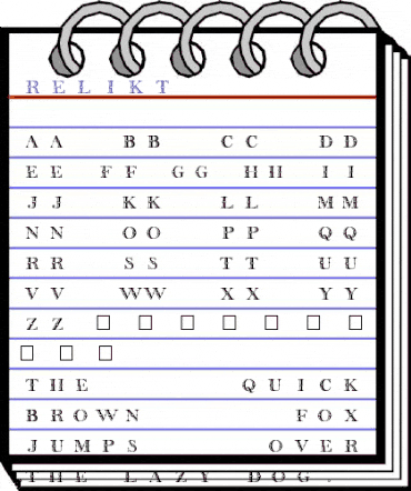 Relikt Regular animated font preview