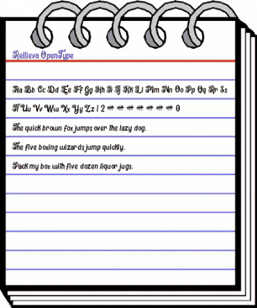 Rellieva Regular animated font preview Rellieva Regular animated font preview