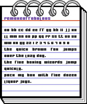 remakeoffabulous Regular animated font preview remakeoffabulous Regular animated font preview