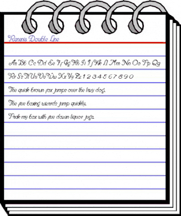 Renania Double Line Regular animated font preview Renania Double Line Regular animated font preview