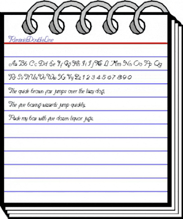 Renania Double Line Regular animated font preview Renania Double Line Regular animated font preview