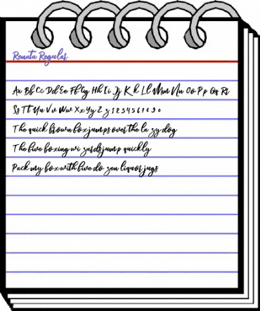 Renata Regular animated font preview Renata Regular animated font preview