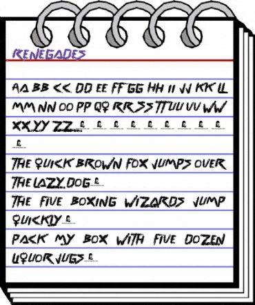 Renegades Regular animated font preview Renegades Regular animated font preview