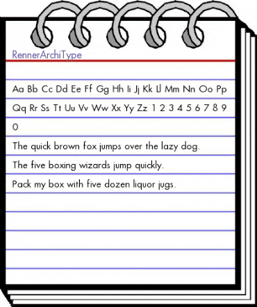 Renner Regular animated font preview Renner Regular animated font preview