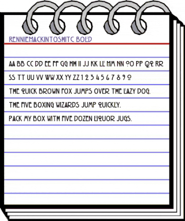 RennieMackintoshITC Bold animated font preview RennieMackintoshITC Bold animated font preview