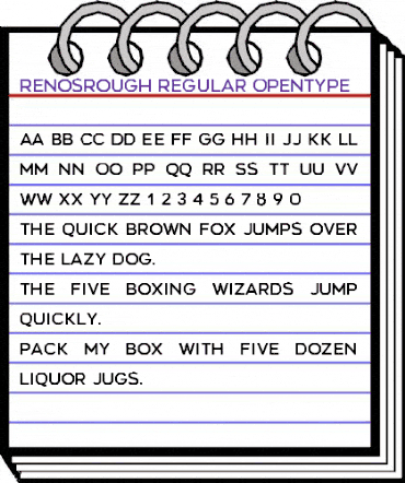 Renos Rough Regular animated font preview Renos Rough Regular animated font preview