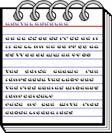 Rental Regular animated font preview