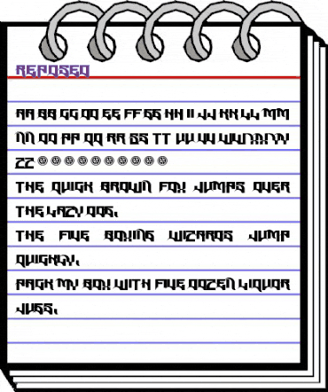 Reposed Regular animated font preview