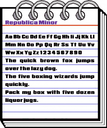 Republica Minor Italic animated font preview Republica Minor Italic animated font preview