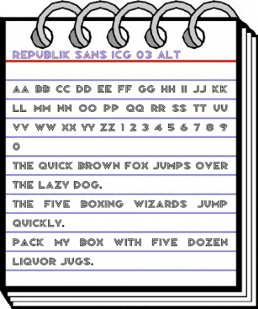 Republik Sans ICG 03 Alt Regular animated font preview Republik Sans ICG 03 Alt Regular animated font preview
