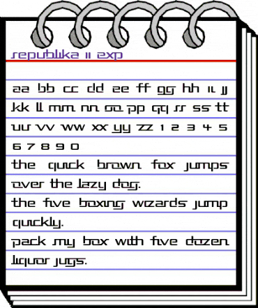 Republika II Exp Regular animated font preview Republika II Exp Regular animated font preview