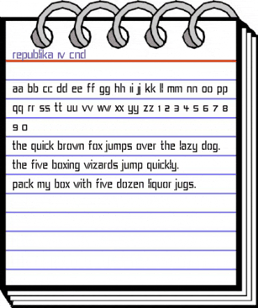 Republika IV Cnd Regular animated font preview Republika IV Cnd Regular animated font preview