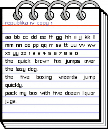 Republika IV Regular animated font preview Republika IV Regular animated font preview