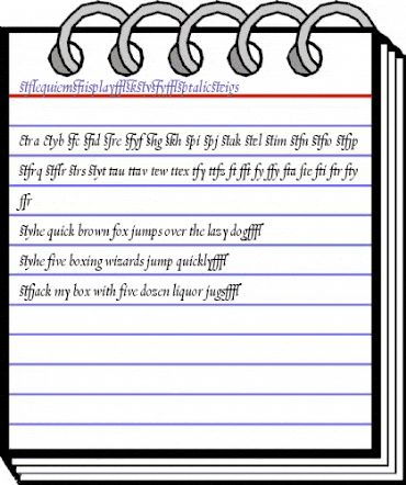 Requiem Display-HTF-ItalicLigs animated font preview