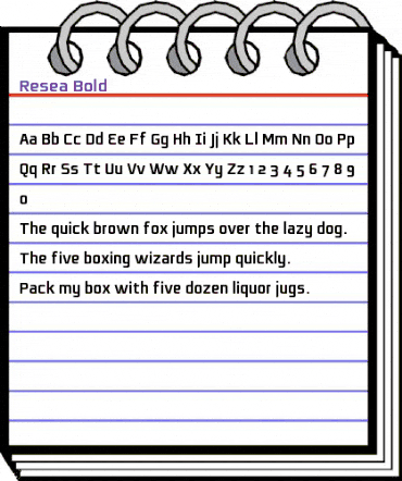 Resea Bold animated font preview Resea Bold animated font preview