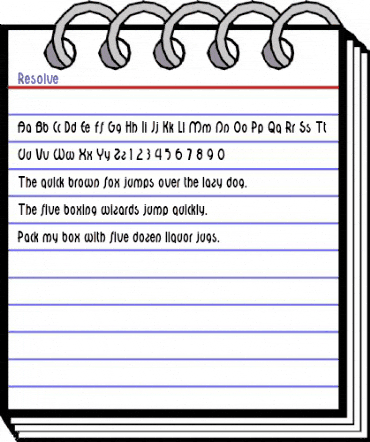 Resolve Normal animated font preview Resolve Normal animated font preview