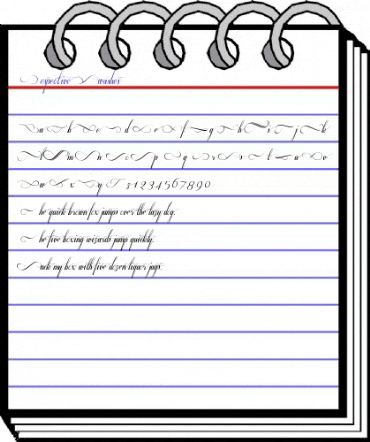 Respective Swashes Regular animated font preview Respective Swashes Regular animated font preview