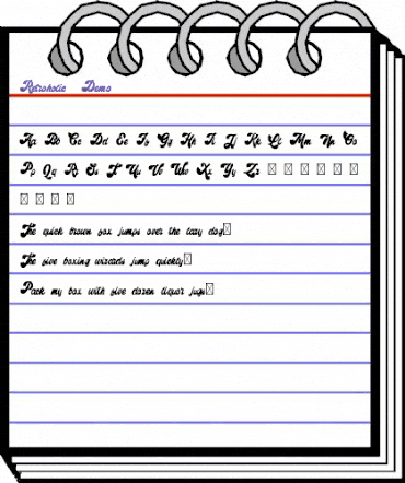 Retroholic - Demo Regular animated font preview