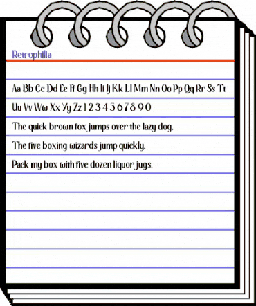 Retrophilia Regular animated font preview Retrophilia Regular animated font preview