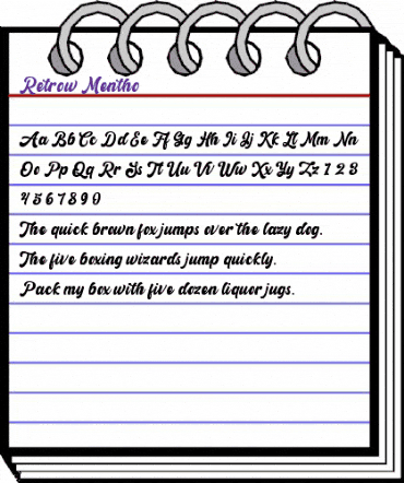 Retrow Mentho Regular animated font preview Retrow Mentho Regular animated font preview