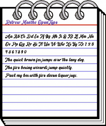 Retrow Mentho Regular animated font preview Retrow Mentho Regular animated font preview