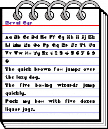 Reval_Cyr Regular animated font preview