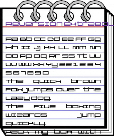Reversion ExtraBold animated font preview Reversion ExtraBold animated font preview