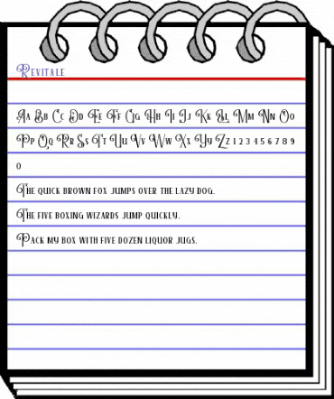 Revitale Regular animated font preview Revitale Regular animated font preview