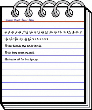 Revolage Script Rough Oblique animated font preview Revolage Script Rough Oblique animated font preview