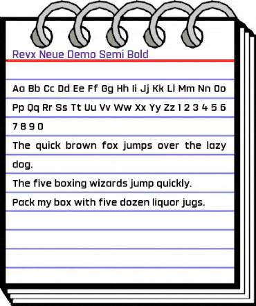 Revx Neue Demo SemBd Regular animated font preview Revx Neue Demo SemBd Regular animated font preview