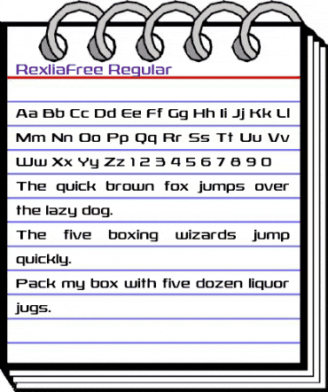 Rexlia Free animated font preview Rexlia Free animated font preview