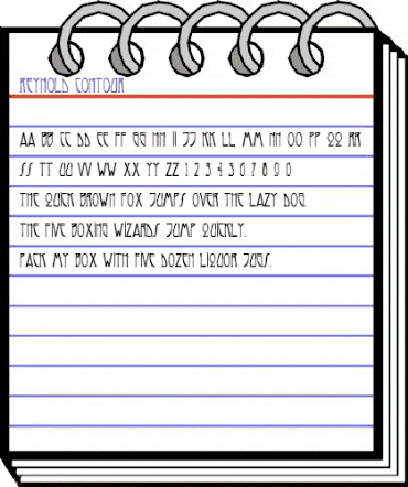 Reynold Contour Regular animated font preview Reynold Contour Regular animated font preview