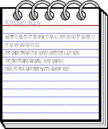 ReynoldCaps Hollow Regular animated font preview ReynoldCaps Hollow Regular animated font preview