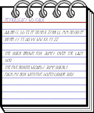 ReynoldCaps Wd italic Italic animated font preview ReynoldCaps Wd italic Italic animated font preview