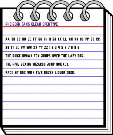 Rheiborn Sans Clean Regular animated font preview Rheiborn Sans Clean Regular animated font preview