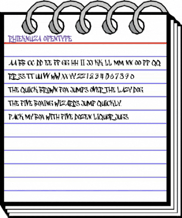 Rhieknuza Regular animated font preview Rhieknuza Regular animated font preview